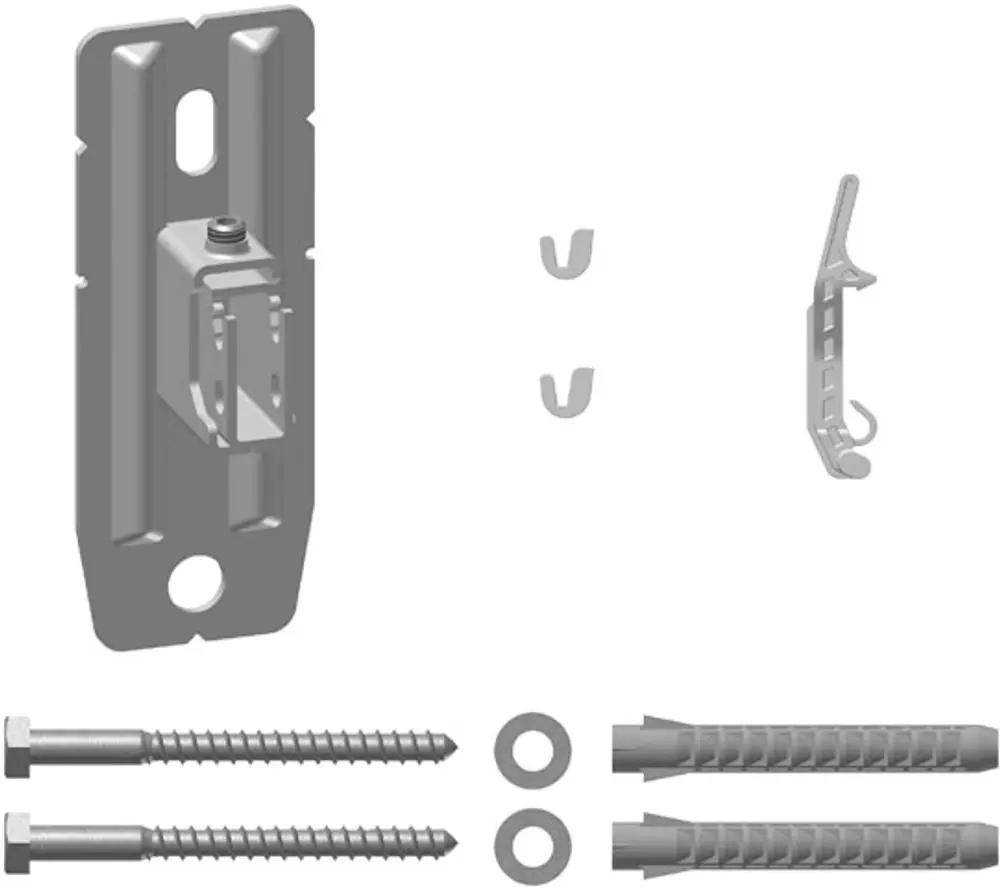 Kermi Wandkonsole variabel RAL 9016, WA 60-100 mm, weiß, ZB02870003